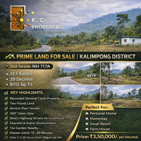  12 Katha Commercial Land for Sale in Lava, Kalimpong