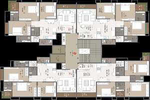 3 BHK Flat for Sale in Adajan, Surat