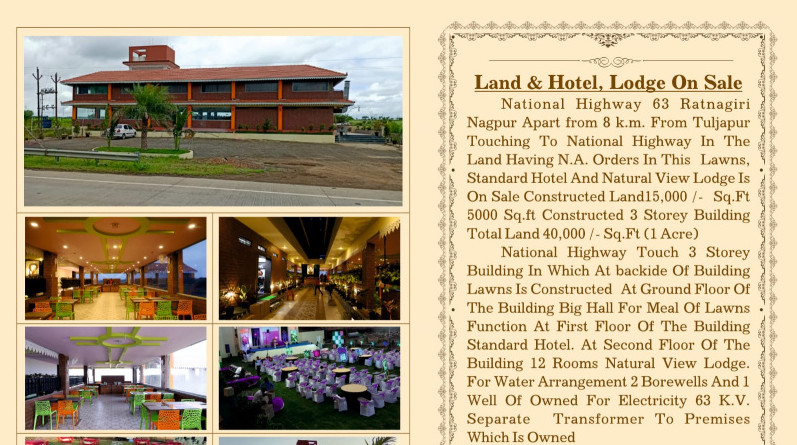 Hotels 150000 Sq.ft. for Sale in Tuljapur, Osmanabad