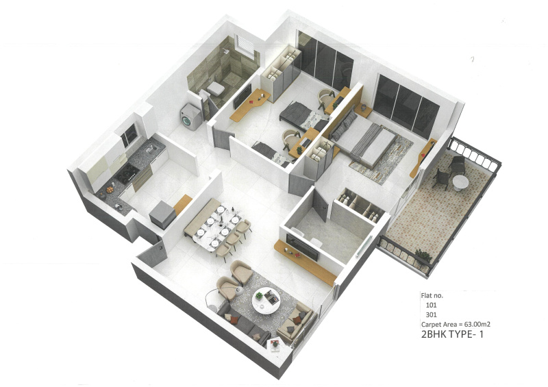 2 BHK Apartment 107 Sq. Meter for Sale in Kadamba Plateau, Goa