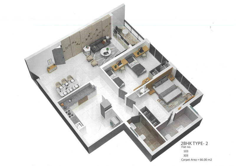2 BHK Apartment 107 Sq. Meter for Sale in Kadamba Plateau, Goa
