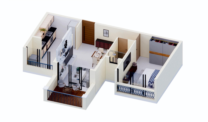 1 BHK Apartment 63 Sq. Meter for Sale in Cunchelim, Mapusa, Goa