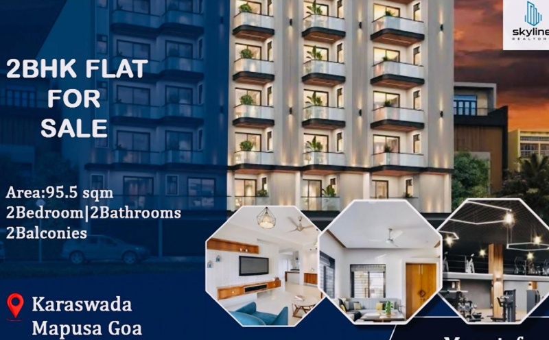 2 BHK Apartment 95 Sq. Meter for Sale in Karaswada, Mapusa, Goa