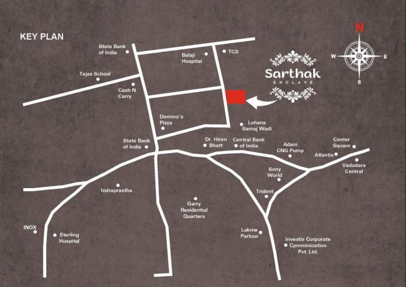 3 BHK 1200 Sq.ft. Apartment for Sale in Subhanpura, Vadodara