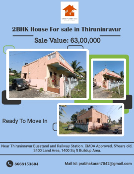 1 BHK House for Sale in Thiruninravur, Chennai