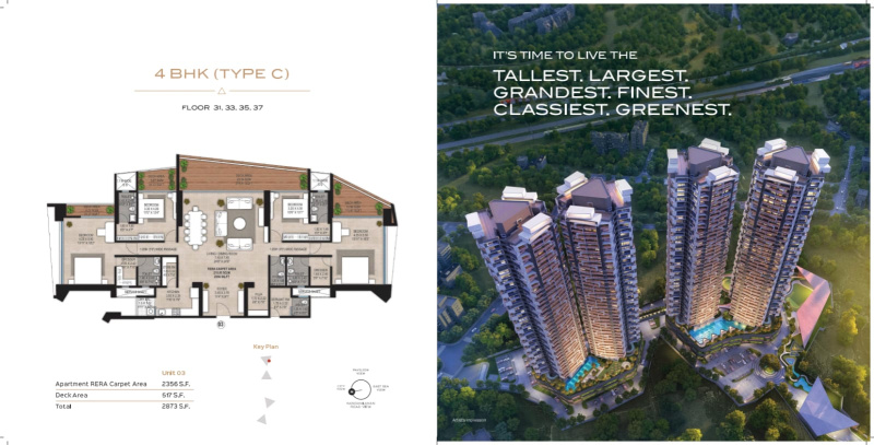 3.5 BHK 1449 Sq.ft. Apartment for Sale in Raghunathpur, Bhubaneswar