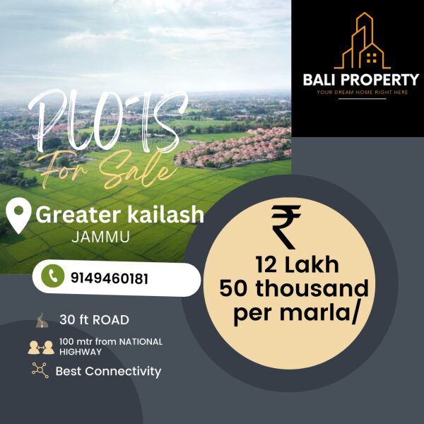  Residential Plot 5 Marla for Sale in Greater Kailash, Jammu