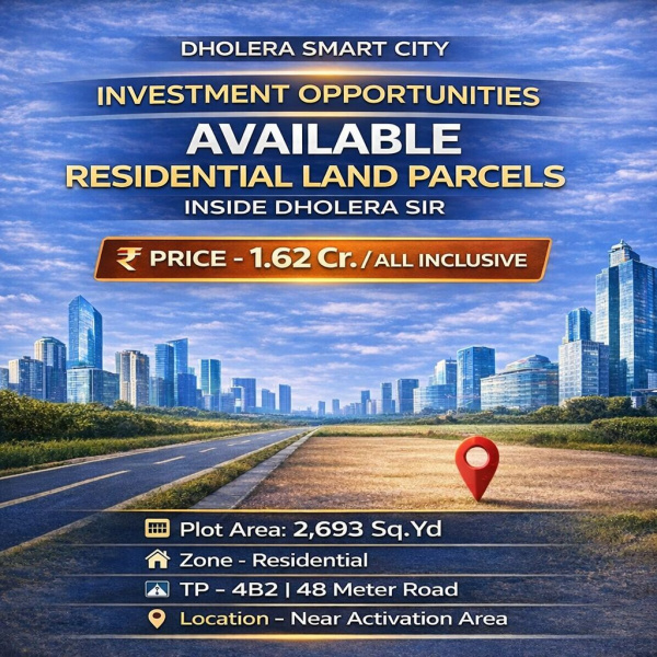  2693 Sq. Yards Residential Plot for Sale in Dholera, Ahmedabad