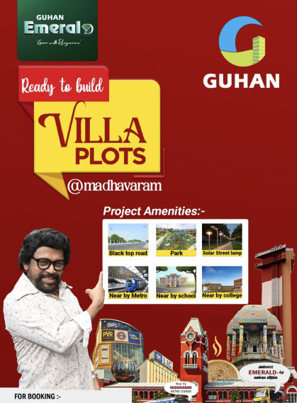  Residential Plot 1200 Sq.ft. for Sale in Red Hills, Chennai