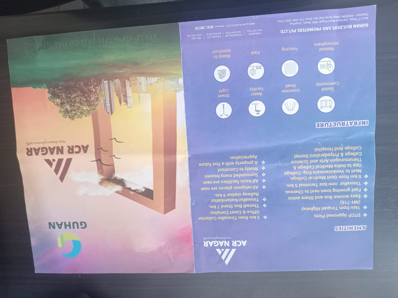  2423 Sq.ft. Residential Plot for Sale in Tiruvallur, Chennai