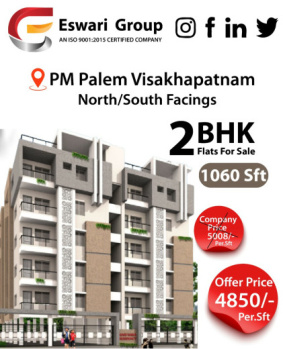 2 BHK Flat for Sale in Pothinamallayya Palem, Visakhapatnam