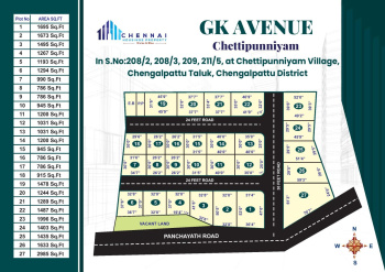  Residential Plot for Sale in Chettipunniyam, Chennai