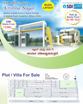  Residential Plot for Sale in Kudithini, Bellary