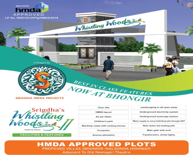 166 Sq. Yards Residential Plot for Sale in Bhongir, Hyderabad