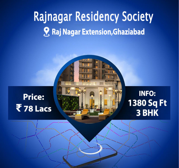 3 BHK Apartment 1380 Sq.ft. for Sale in Raj Nagar Extension, Ghaziabad