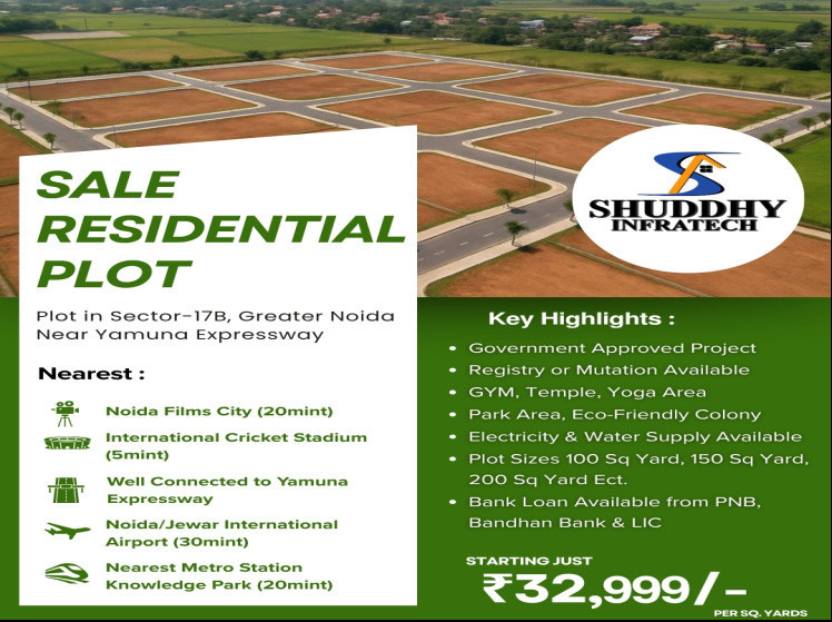  100 Sq. Yards Residential Plot for Sale in Sector 17A, Greater Noida