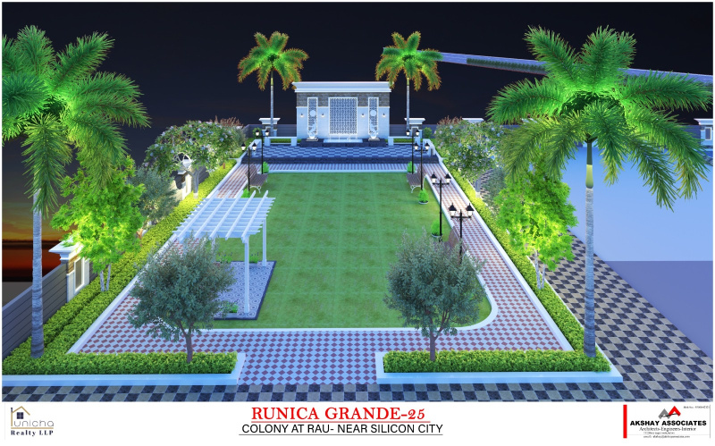  Residential Plot 1033 Sq.ft. for Sale in Rau, Indore