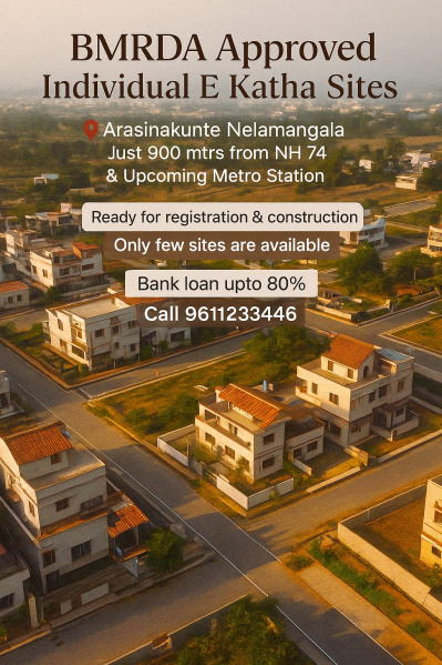  1200 Sq.ft. Residential Plot for Sale in Arasinakunte, Nelamangala, Bangalore