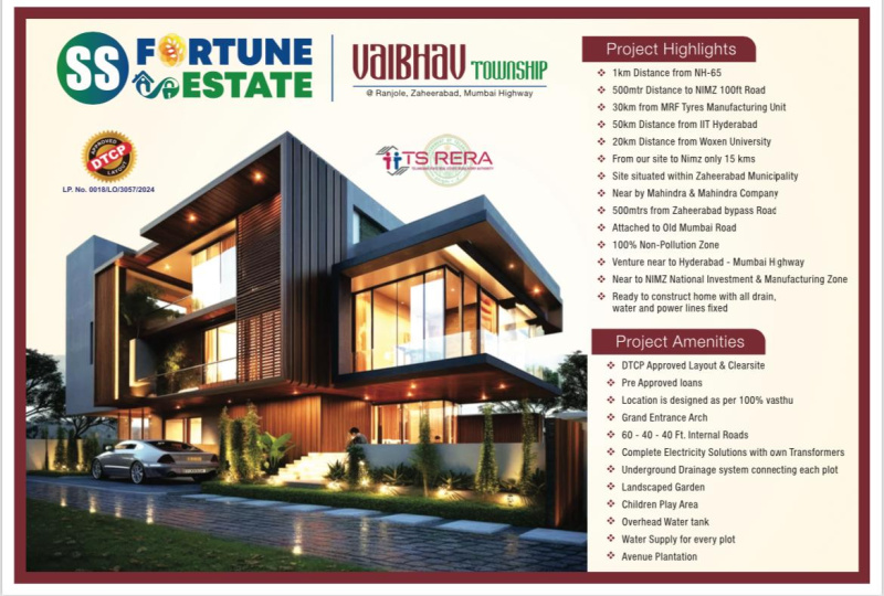  Residential Plot 185 Sq. Yards for Sale in Zaheerabad, Sangareddy