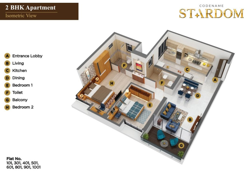 2 BHK Apartment 1000 Sq.ft. for Sale in Magarpatta, Pune