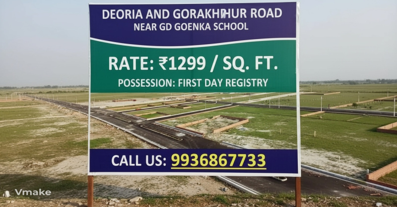  1000 Sq.ft. Residential Plot for Sale in Kunraghat, Gorakhpur