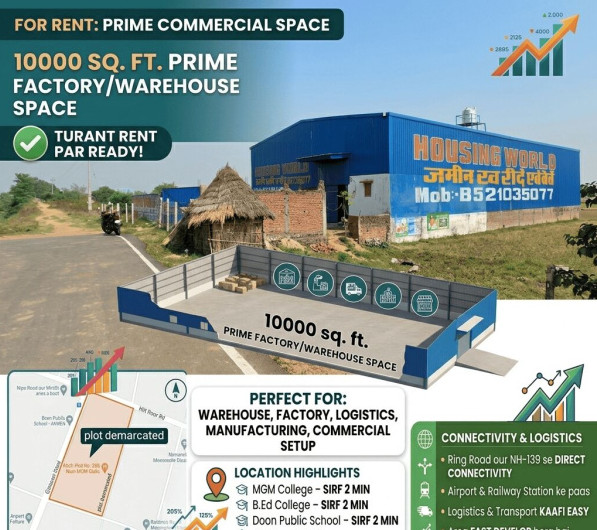  10000 Sq.ft. Warehouse for Rent in Naubatpur, Patna