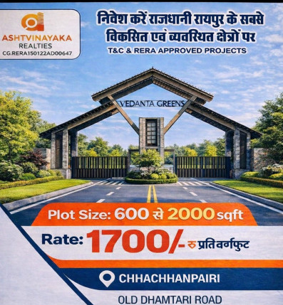  1000 Sq.ft. Residential Plot for Sale in Old Dhamtari Road, Raipur