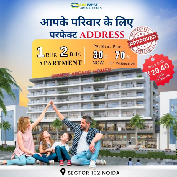 2 BHK 800 Sq.ft. Apartment for Sale in Sector 102 Noida