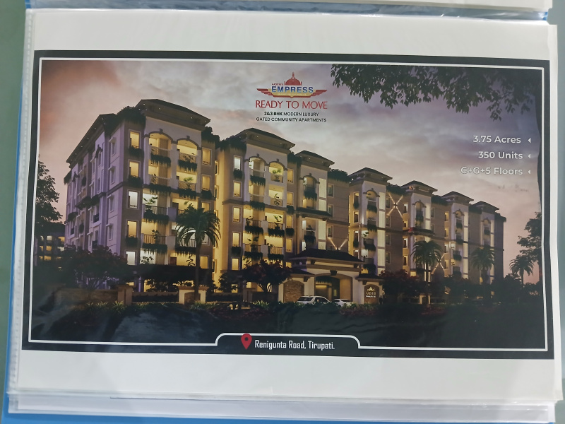 3 BHK Apartment 1630 Sq.ft. for Sale in Renigunta, Tirupati