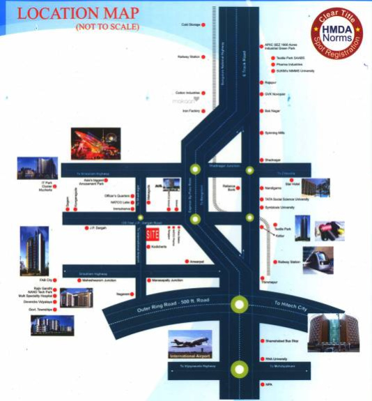  Residential Plot 1802 Sq.ft. for Sale in Kothur, Mahbubnagar