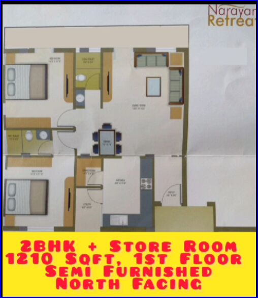 2 BHK Apartment 1210 Sq.ft. for Sale in Soma Talav