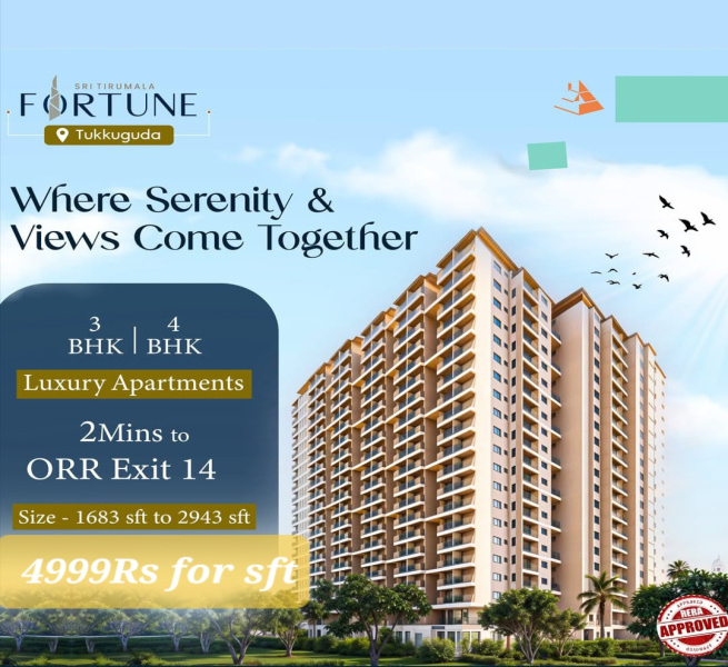 3 BHK 1683 Sq.ft. Apartment for Sale in Hyderabad