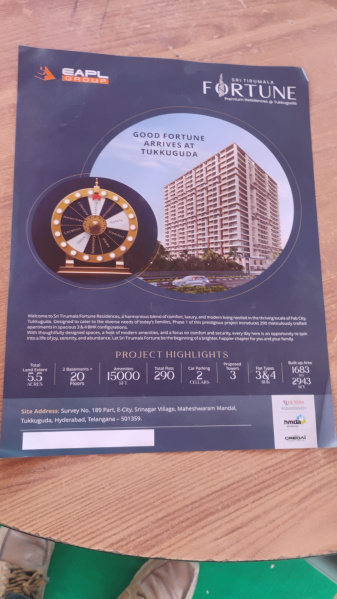 3 BHK 1683 Sq.ft. Apartment for Sale in Hyderabad