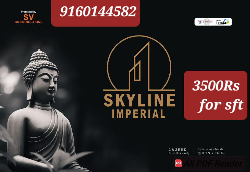 3 BHK 1550 Sq.ft. Apartment for Sale in Adibatla, Hyderabad