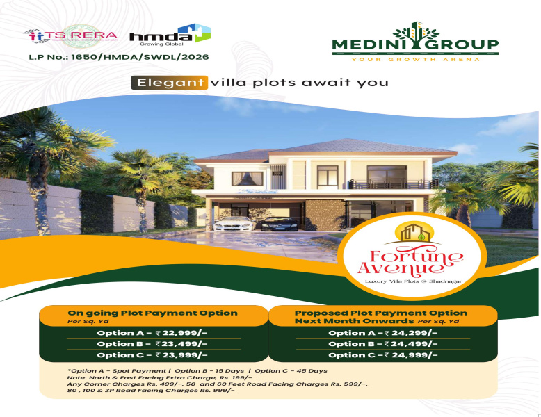  165 Sq. Yards Residential Plot for Sale in Shadnagar, Hyderabad