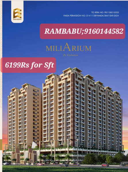 3 BHK 2099 Sq.ft. Apartment for Sale in Kolluru, Hyderabad