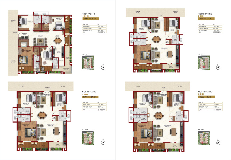 3 BHK 2099 Sq.ft. Apartment for Sale in Kolluru, Hyderabad