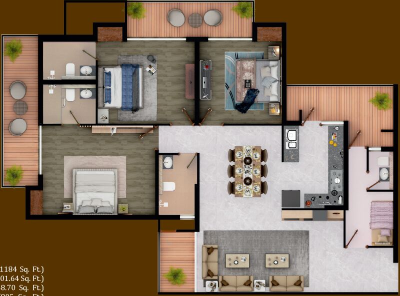 3 BHK Apartment 2450 Sq.ft. for Sale in Sector 11 Pratap Vihar, Ghaziabad