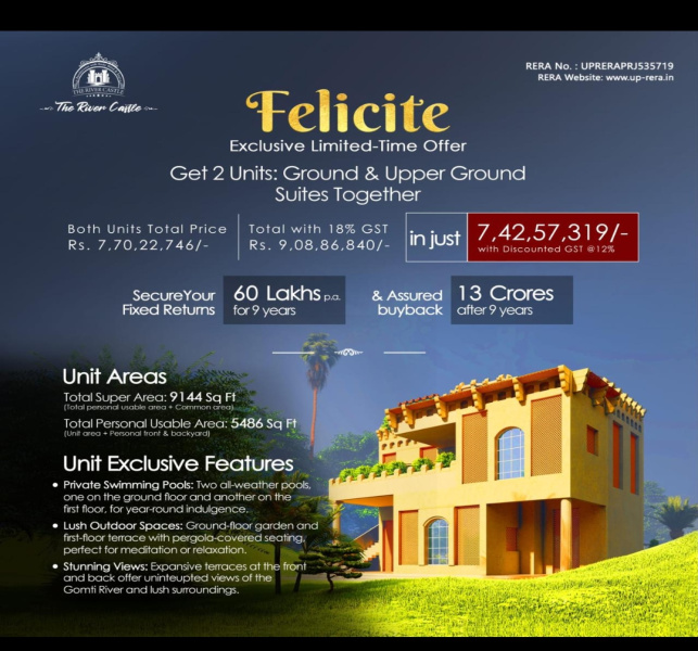  9144 Sq.ft. Hotels for Sale in Naimisharanya, Sitapur