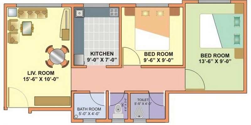 2 BHK 864 Sq.ft. Apartment for Sale in Kalyan Dombivali, Thane
