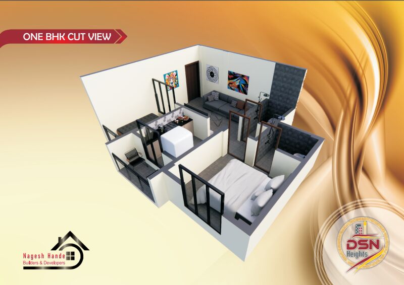 1 BHK Apartment 41 Sq. Meter for Sale in Kheradi, Chiplun