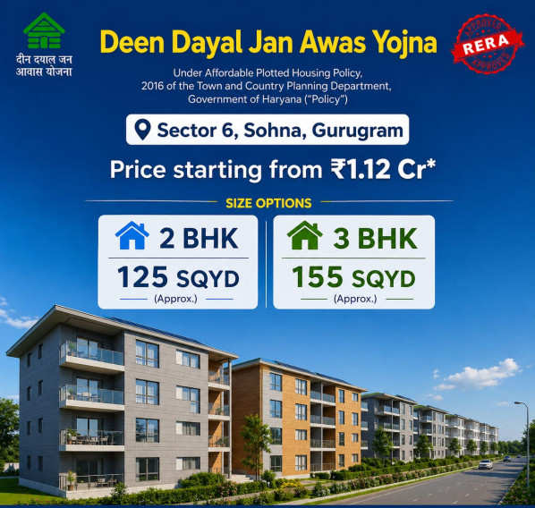 3 BHK 155 Sq. Yards Apartment for Sale in Sector 6 Gurgaon