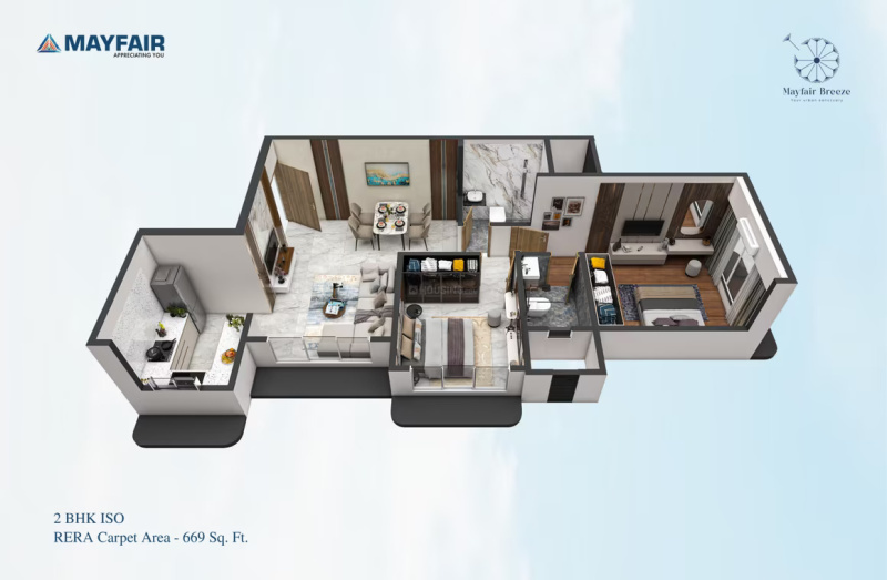 2 BHK Apartment 669 Sq.ft. for Sale in Andheri West, Mumbai