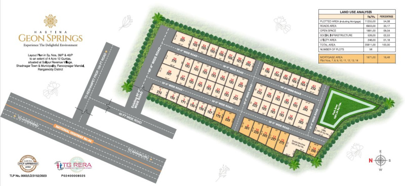  100 Sq. Yards Residential Plot for Sale in Shadnagar, Hyderabad