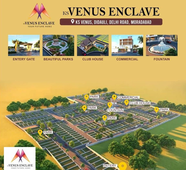  Residential Plot 150 Sq. Yards for Sale in Delhi Road, Moradabad