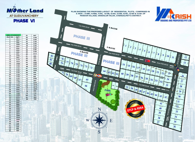  1200 Sq.ft. Residential Plot for Sale in Guduvancheri, Chennai