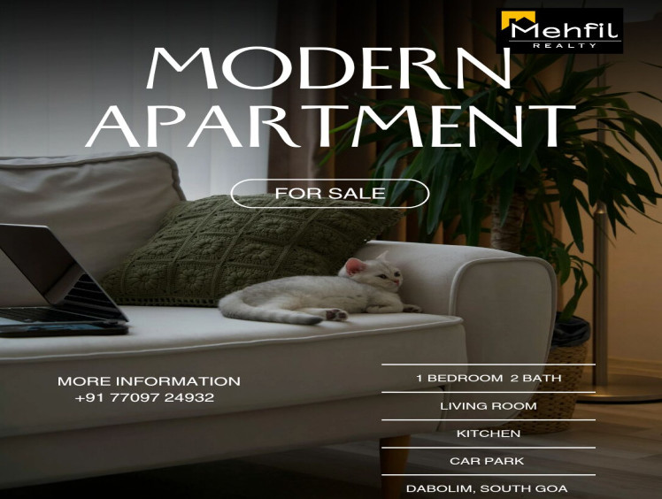 1 BHK 850 Sq.ft. Apartment for Sale in Davorlim, Goa