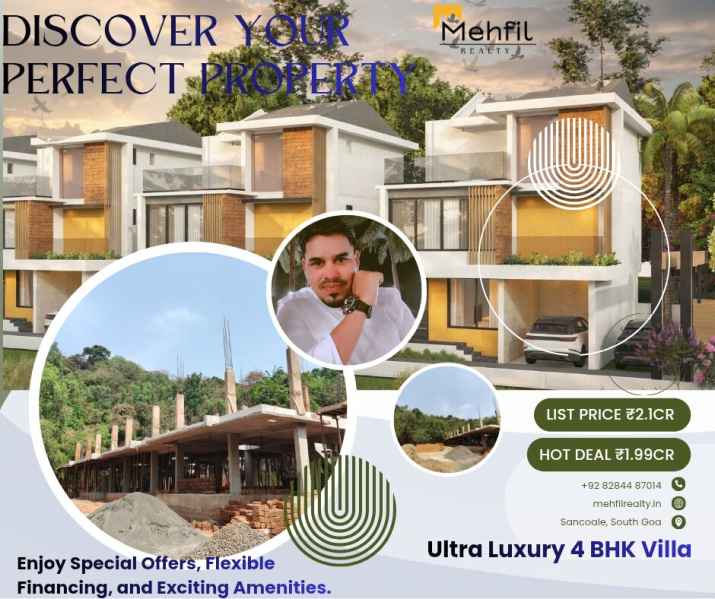 4 BHK 237 Sq. Meter House for Sale in Sancoale, Goa