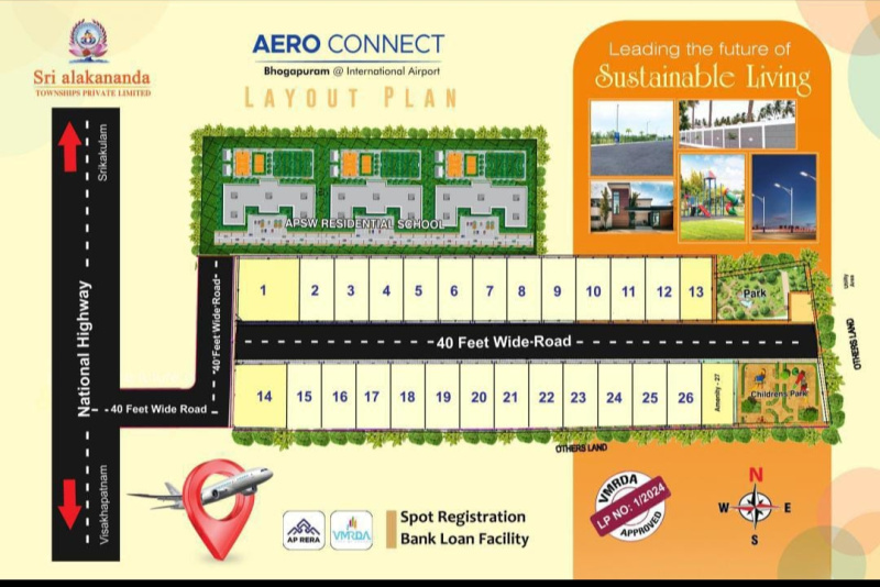 260 Sq. Yards Residential Plot for Sale in Bhogapuram, Visakhapatnam