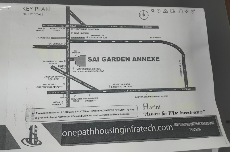  Residential Plot 600 Sq.ft. for Sale in Polivakkam, Thiruvallur